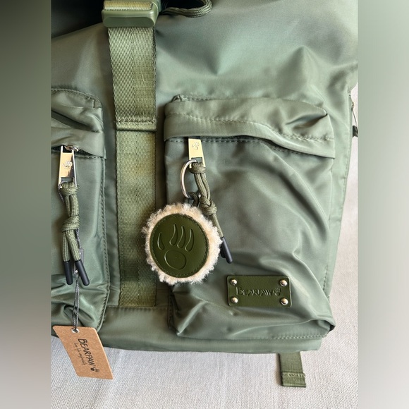 BEARPAW Flap Backpack New Olive Green - Picture 9 of 10